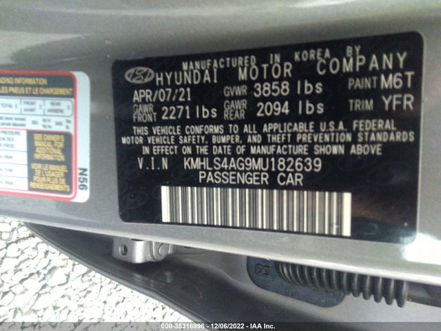 2021 Hyundai Elantra, VIN: KMHLS4AG9MU182639
