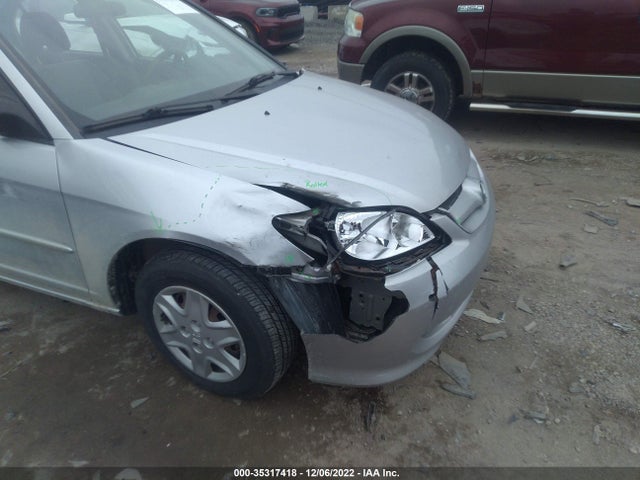 2005 HONDA CIVIC SDN LX VIN: 2HGES16575H518720