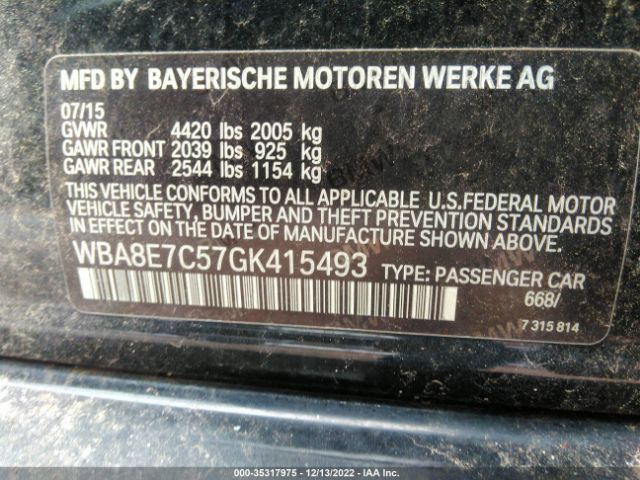 WBA8E7C57GK415493 BMW 3 Series 328i