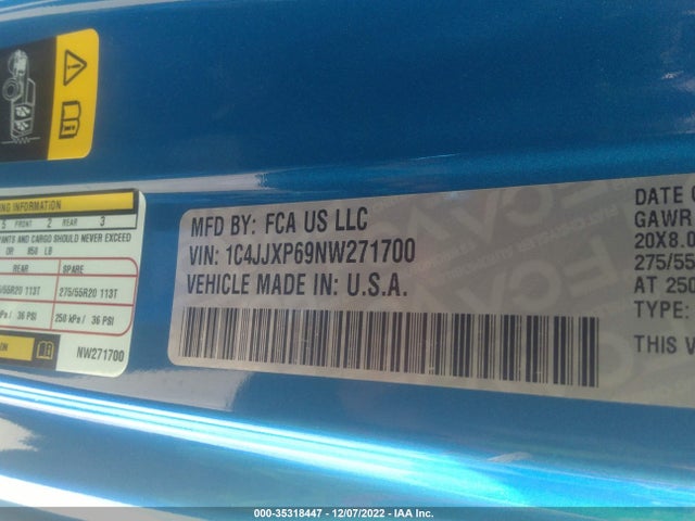 1C4JJXP69NW271700 Jeep Wrangler 4xe Unlimited Sahara