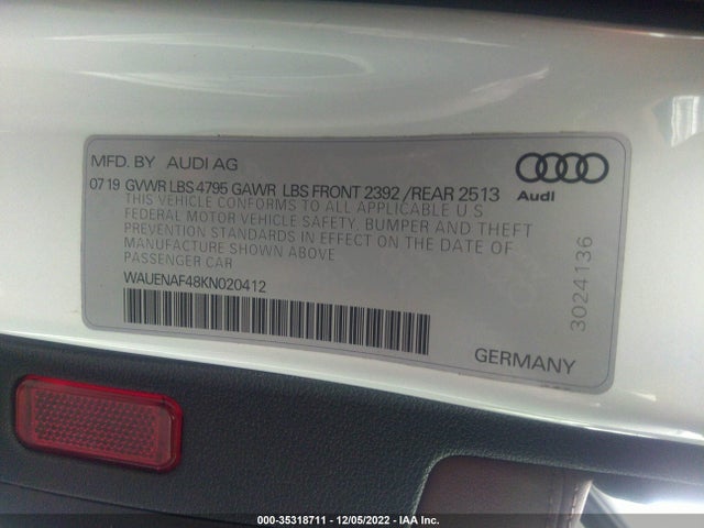 Audi A4 Premium Plus 2019 WAUENAF48KN020412 Image 9