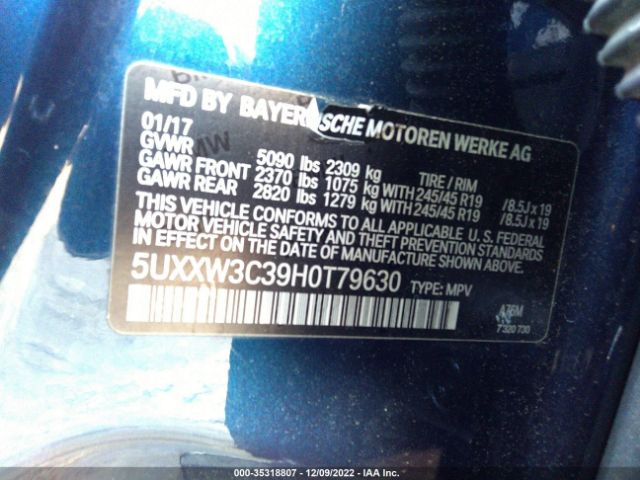 5UXXW3C39H0T79630 BMW X4 Xdrive28i