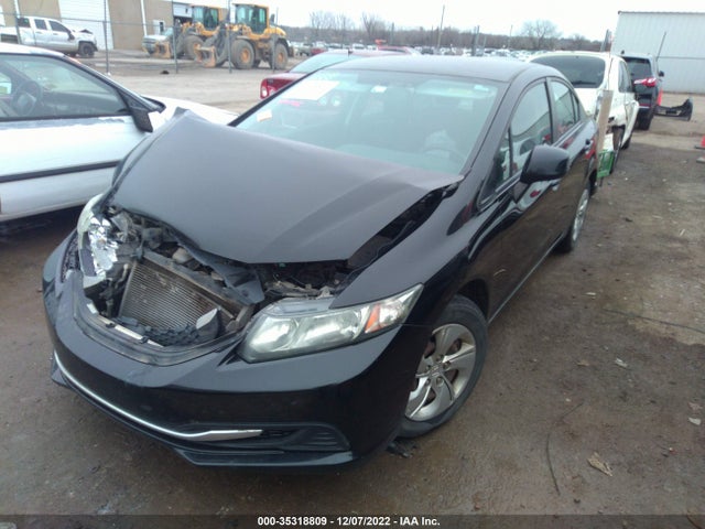 2013 HONDA CIVIC SDN LX VIN: 2HGFB2F58DH596447