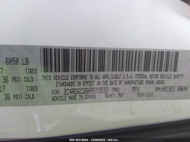 Dodge Grand Caravan Sxt 2017 2C4RDGCG6HR573533 Image 9
