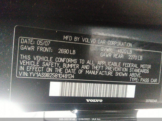 Volvo S80 2008 YV1AS982581048134 Image 10