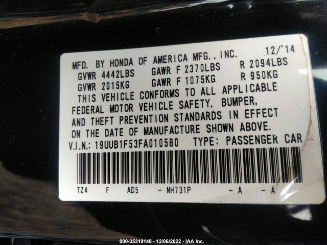 Acura TLX TECH 2015 19UUB1F53FA010580 Image 9