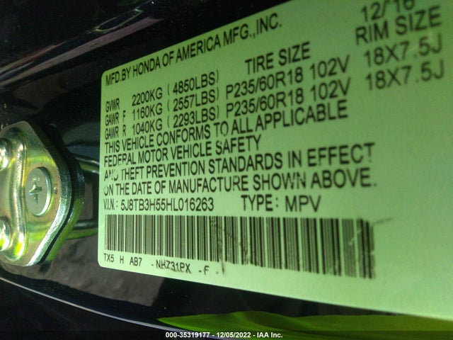 Acura Rdx W 2017 5J8TB3H55HL016263 Image 10