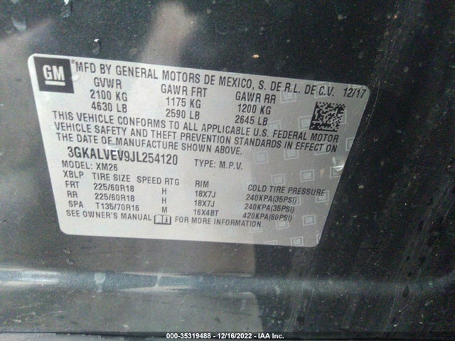 GMC Terrain Slt 2018 3GKALVEV9JL254120 Image 9