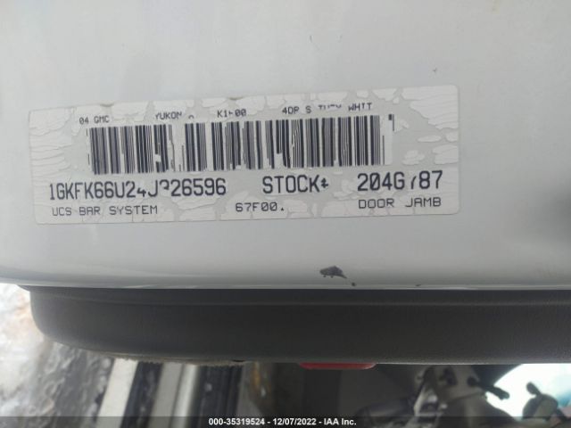 1GKFK66U24J326596 GMC YUKON XL DENALI