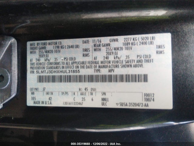 Lincoln MKC 2017 5LMTJ3DHXHUL31855 Image 10