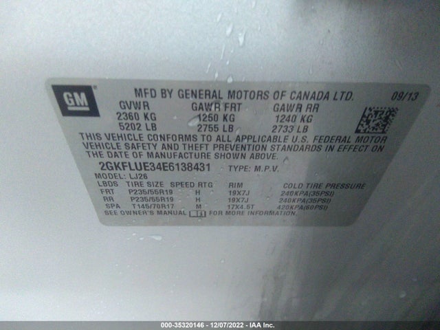 GMC Terrain Denali 2014 2GKFLUE34E6138431 Image 14