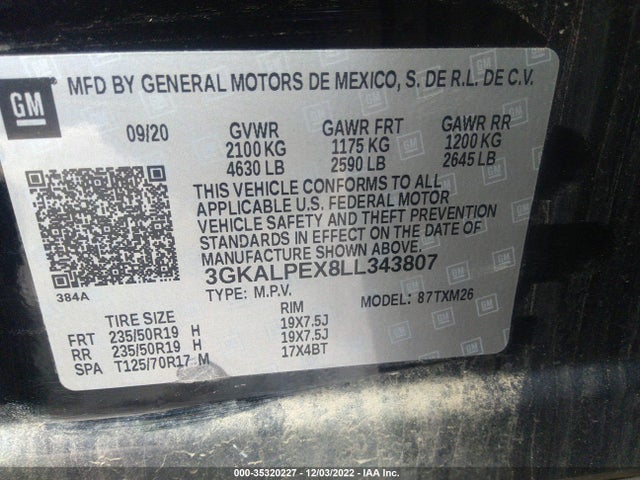 GMC Terrain Slt 2020 3GKALPEX8LL343807 Image 11