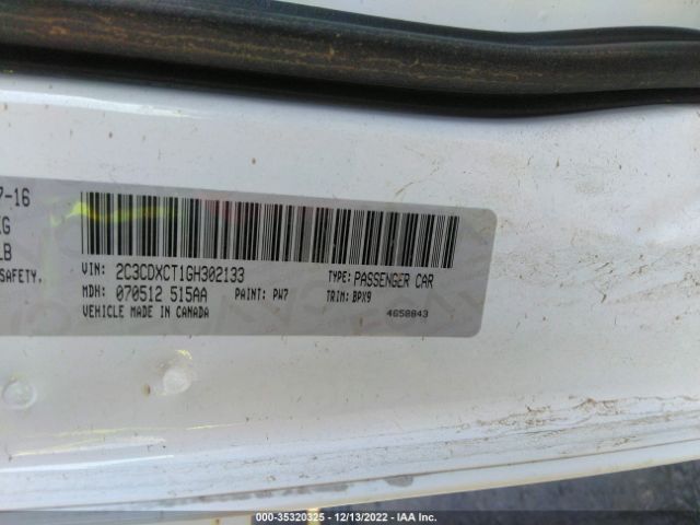 2C3CDXCT1GH302133 Dodge CHARGER R/T