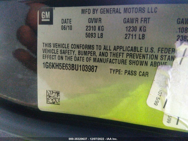 Cadillac Dts Premium Collection 2011 1G6KH5E63BU103987 Image 10