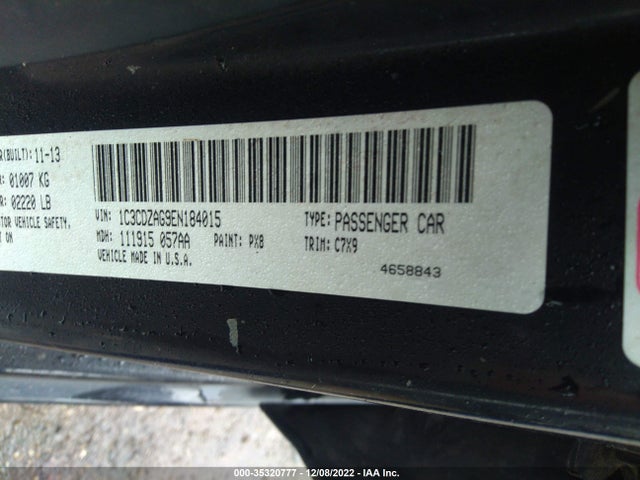 Dodge AVENGER SE 2014 1C3CDZAG9EN184015 Image 9