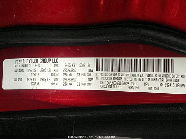 1C4PJMCB6EW156029 Jeep Cherokee Latitude