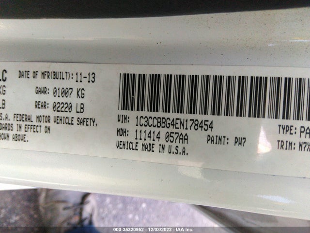 Chrysler 200 Touring 2014 1C3CCBBG4EN178454 Image 9