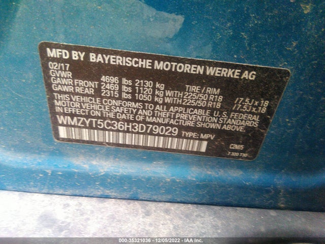 2017 Mini Countryman, VIN: WMZYT5C36H3D79029