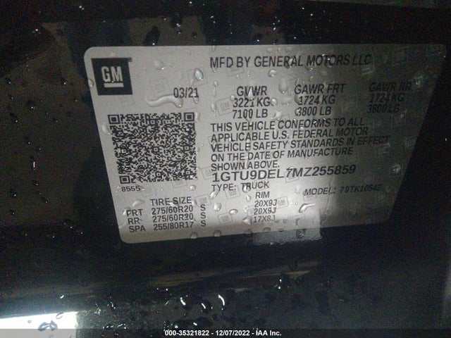 GMC Sierra 1500 Slt 2021 1GTU9DEL7MZ255859 Image 9