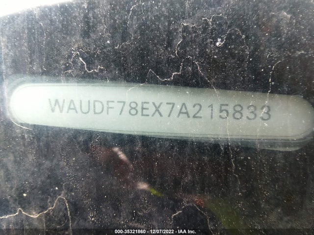 WAUDF78EX7A215833 Audi A4 2.0T