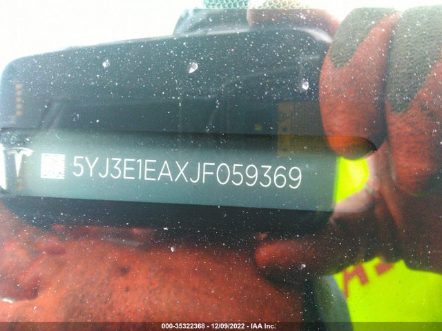 Tesla Model 3 Range Battery 2018 5YJ3E1EAXJF059369 Image 10