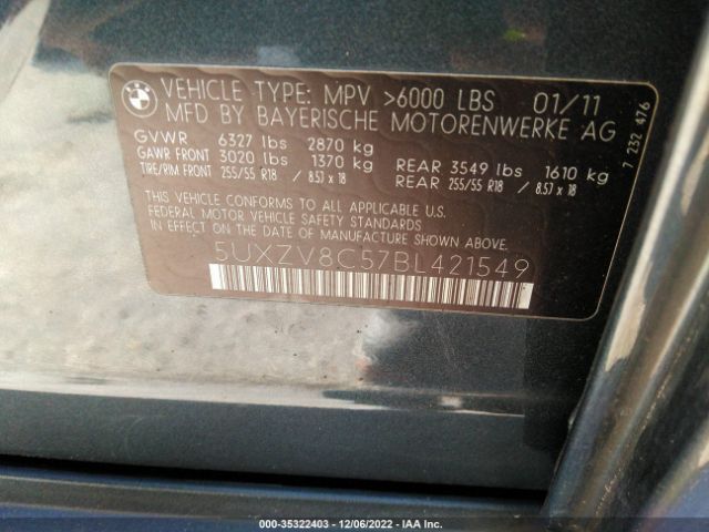 5UXZV8C57BL421549 BMW X5 50i
