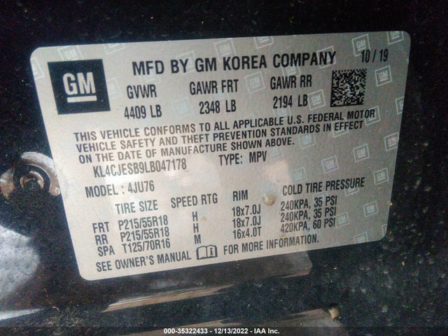2020 Buick Encore, VIN: KL4CJESB9LB047178