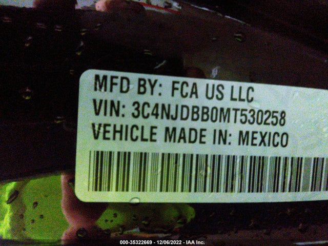 2021 Jeep Compass, VIN: 3C4NJDBB0MT530258
