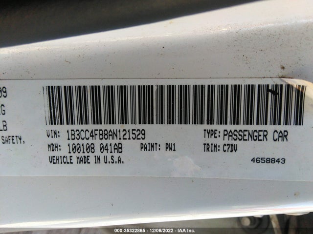 Dodge Avenger Sxt 2010 1B3CC4FB8AN121529 Image 8
