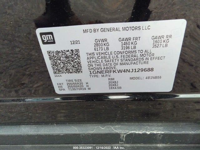 Chevrolet Traverse Ls 2022 1GNERFKW4NJ129688 Image 9
