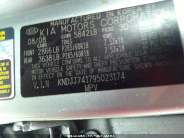 KNDJJ741795023174 KIA Borrego Ex