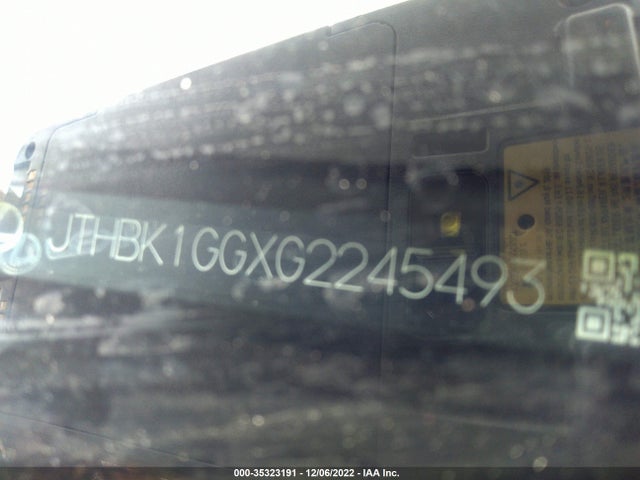 JTHBK1GGXG2245493 Lexus ES 350