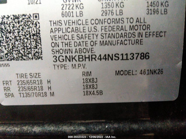 Chevrolet Blazer Lt 2022 3GNKBHR44NS113786 Image 9