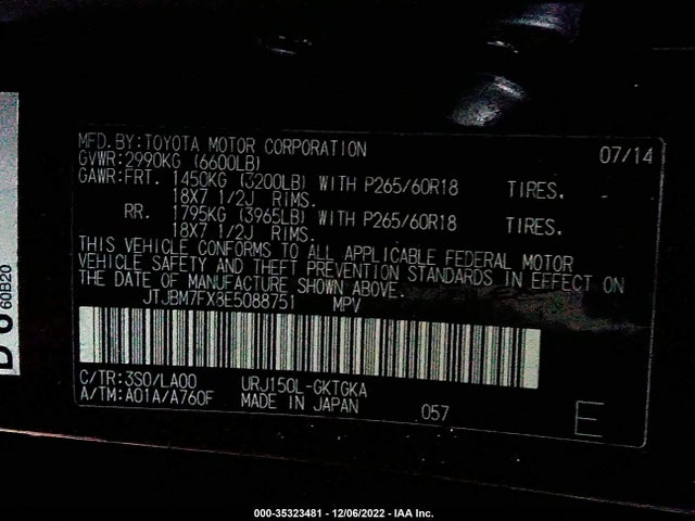 Lexus GX 460 2014 JTJBM7FX8E5088751 Image 9