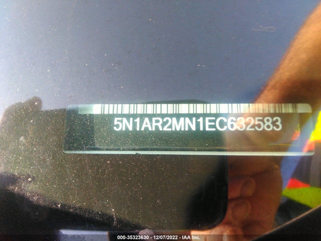 2014 NISSAN PATHFINDER SL VIN: 5N1AR2MN1EC632583