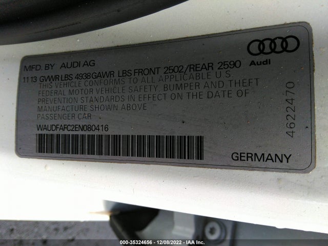 WAUDFAFC2EN080416 Audi A6 2.0t Premium Plus