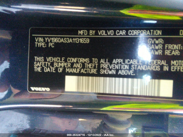 Volvo S80 I6 2010 YV1960AS3A1131659 Image 11