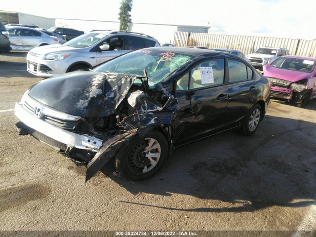 2012 HONDA CIVIC SDN LX VIN: 2HGFB2F51CH595252