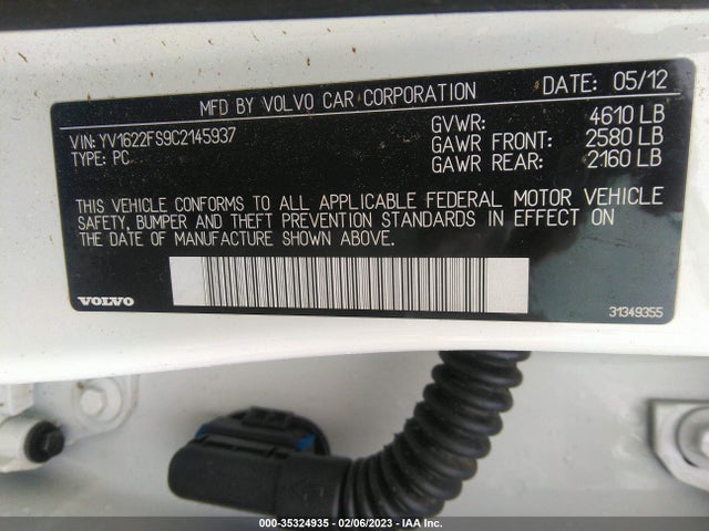 Volvo S60 T5 2012 YV1622FS9C2145937 Image 10