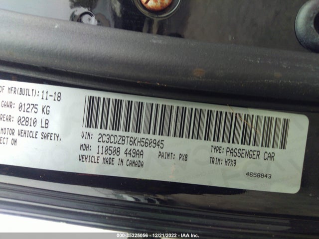 Dodge Challenger R/t 2019 2C3CDZBT6KH560945 Image 10