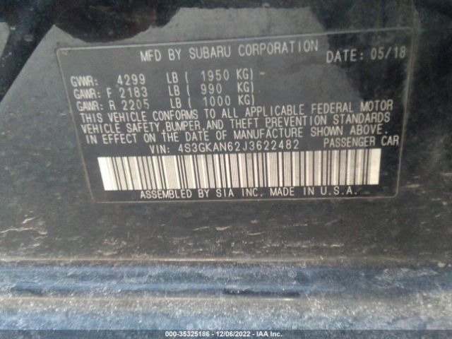 4S3GKAN62J3622482 Subaru Impreza Limited