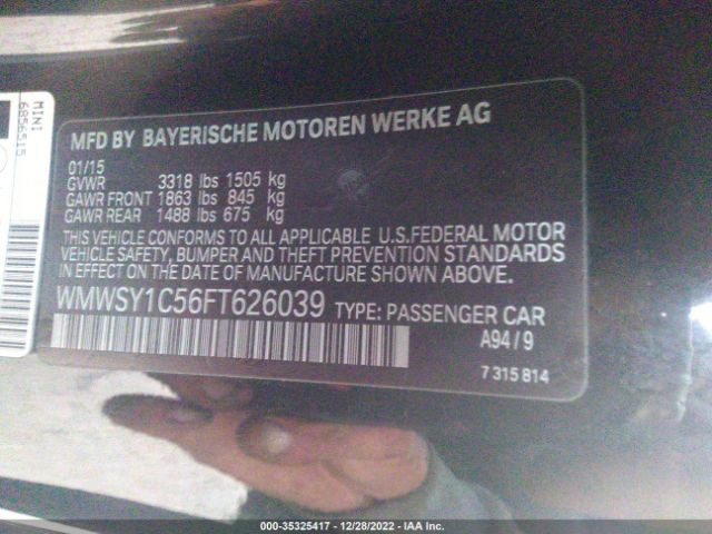 WMWSY1C56FT626039 Mini COOPER ROADSTER