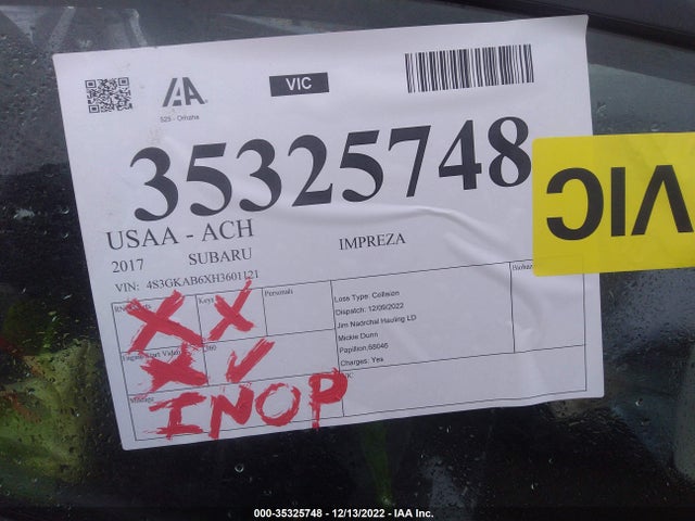 4S3GKAB6XH3601121 Subaru Impreza Premium