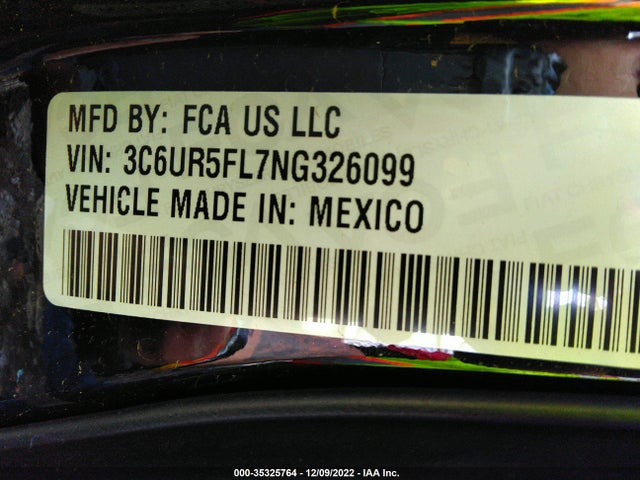 2022 Ram 2500, VIN: 3C6UR5FL7NG326099