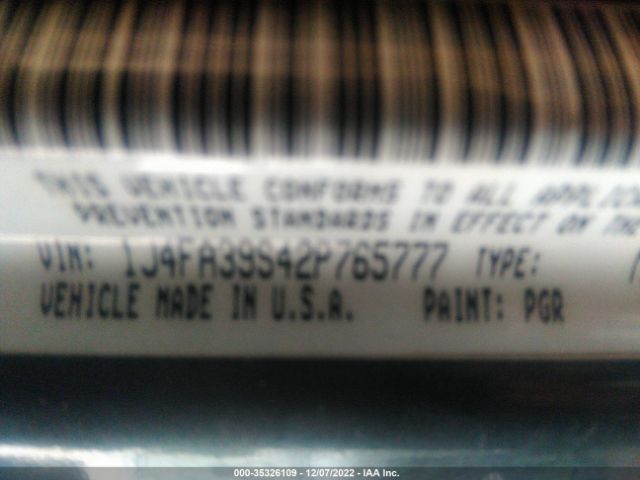1J4FA39S42P765777 Jeep WRANGLER X