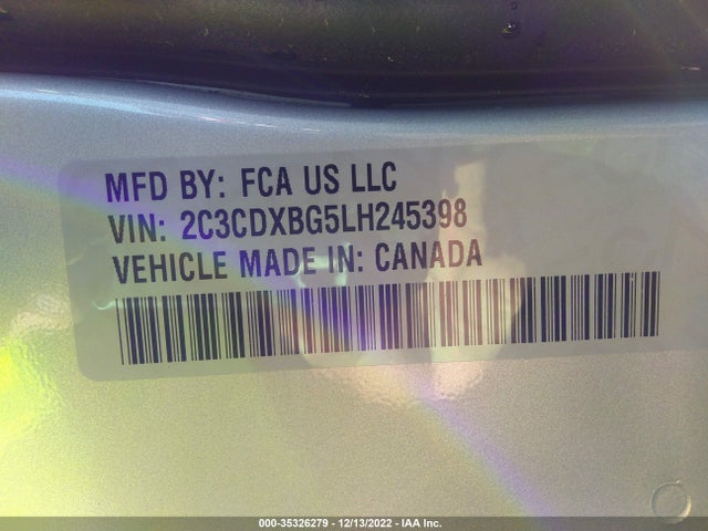 Dodge Charger Sxt 2020 2C3CDXBG5LH245398 Image 9