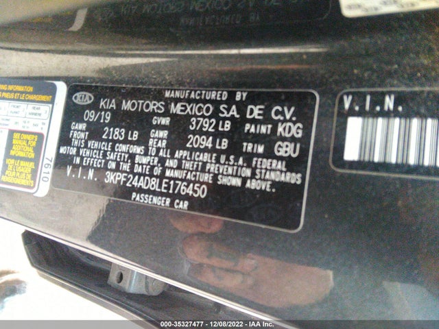 2020 Kia Forte, VIN: 3KPF24AD8LE176450