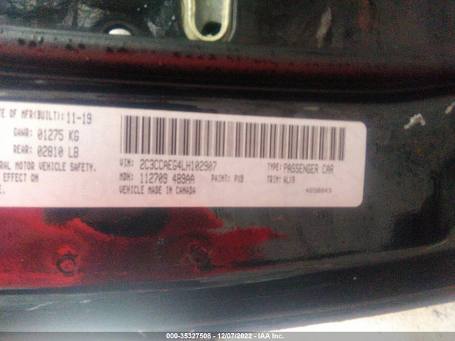 2020 Chrysler 300, VIN: 2C3CCAEG4LH102907