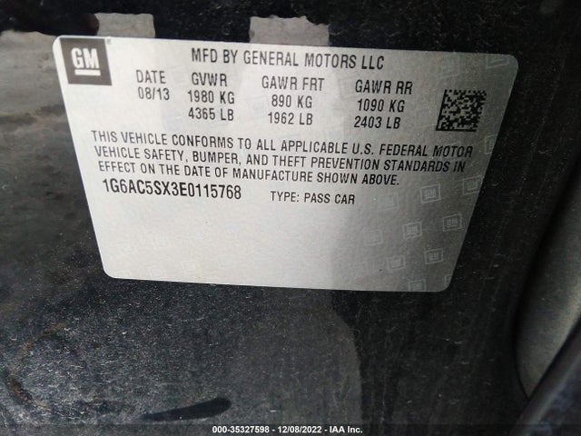 Cadillac Ats Performance Rwd 2014 1G6AC5SX3E0115768 Image 10