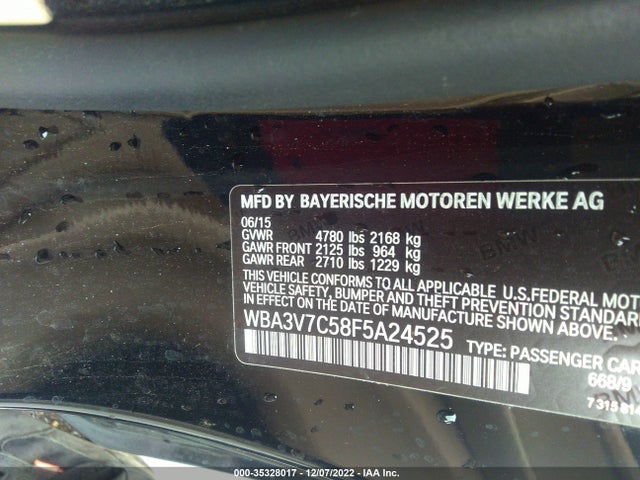 BMW 4 Series 428i 2015 WBA3V7C58F5A24525 Image 10